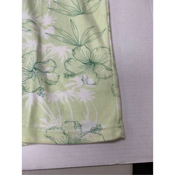 Vintage Foilage Patterned Polo Style Top - Picture 2 of 7